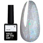 База NAILSOFTHEDAY Potal №16 молочный с разноцветной поталью 10 мл