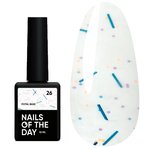 База NAILSOFTHEDAY Potal №26 молочный с разноцветной поталью 10 мл