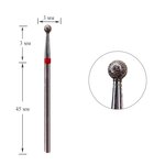 Diamant manicure snijder Donker №111 rode bal 030