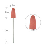 Polisher TUFI profi PREMIUM silicone cone medium rounded 824P pink (0243485)