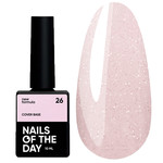 Nagelbase NAILSOFTHEDAY Cover NEW Formula 26 zartes Rosa mit Silberschimmer 10 ml