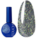Nageltop Touch Twinkle Top 02 transparent mit grünem Glitzer und reflektierendem Schimmer 13 ml