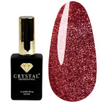 База для ногтей Crystal Base Disco №19 бордовый светоотражающий 12 мл