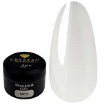Gel zur Verlängerung Crystal Builder Gel №10 milchig mit Schimmer 15 ml