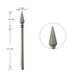 Diamantslijper Touch druppel rood 4,0 mm