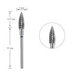 Frees Staleks EXPERT hardmetalen vlamblauw diameter 5 mm / werkend deel 13,5 mm