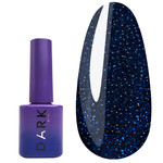 Nagellack-Gel DARK 173 Kobaltblau mit Glitzer, 6 ml