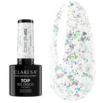 Топ для ногтей Claresa TOP NO WIPE ICE DISCO 5 г