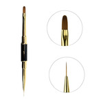Dubbelzijdige kwast Crystal Professional 1 11mm/5mm – 11mm