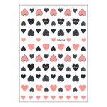 Nagelstickers GNBLab dunne zelfklevende hartjes Z-D4214 nude