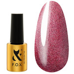 Гель-лак FOX Moulin Rouge 003 красно-розовый кошачий глаз 7 мл