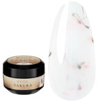 Гель для наращивания FOX Builder gel Sakura 001 молочный с сухоцветами 15 мл