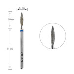 Diamantslijper DARK blauw scherpe vlam 2,1x10 mm