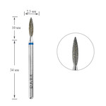 Diamantschneider, dunkelblaue, scharfe Flamme, 2,3 x 10 mm