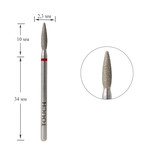 TOUCH Diamantfräser rund flammenrot 2,3 mm