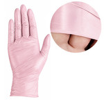 Nitrilhandschoenen Beauty Luxe roze M 50 stuks