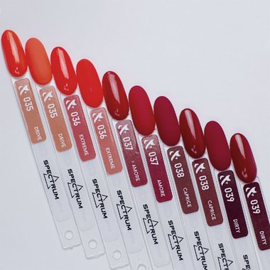 Гель-лак F.O.X SHOT Spectrum Gel Vinyl 035 оранжевый неоновый 5 г - Фото №3