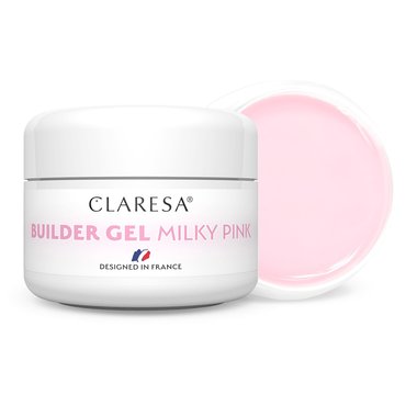 Гель для наращивания Claresa BUILDER GEL MILKY PINK молочно-розовый 50 g - Фото №2