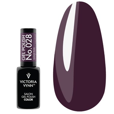 Гель лак Victoria Vynn COLOR COVER 028 Sugar Plum темный фиолетовый 8ml - Фото №1