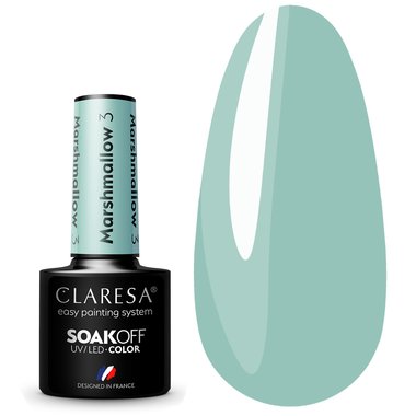 Claresa MARSHMALLOW 3 hybride nagellak pastelblauw, 5 ml
