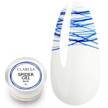Claresa Żel do zdobień SPIDER GEL BLUE niebieski, 5g