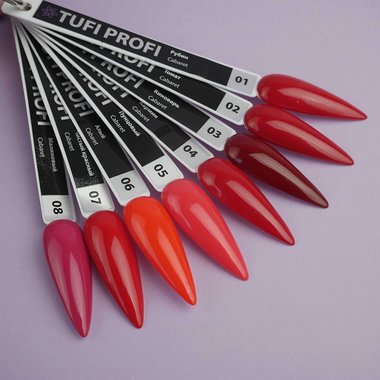 Gellack TUFI Profi PREMIUM Cabaret №08 Crimson 8ml 0102563) - Фото №3