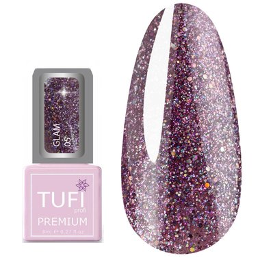 TUFI profi PREMIUM hybride nagellak Glam 05 Judyta 8 ml (0121685) - Фото №1