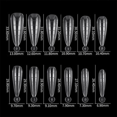 Upper forms for nail extension TUFI profi  PREMIUM  almond 120 pcs (0121805) - Фото №7