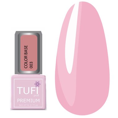 Цветная база TUFI profi PREMIUM Color Base 003 фламинго 8 мл (0103701) - Фото №1