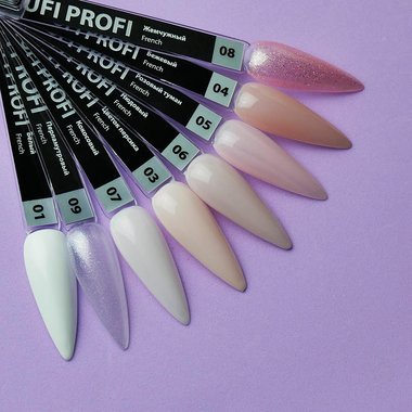 Gel polish TUFI profi PREMIUM French 08 Pearly 8 ml (0103026) - Фото №4