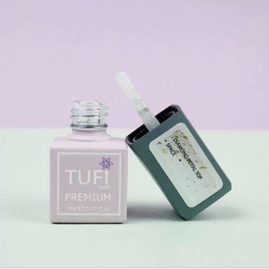 Hybride top TUFI profi PREMIUM Diamond Potal Top met pot en glinsterende cosmos 8 ml (0125767) - Фото №3