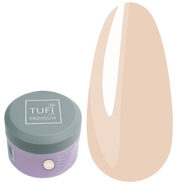 TUFI profi  PREMIUM  RUBBER FRENCH BASE 05 Sweet nougat 30 ml (0121332) - Фото №1