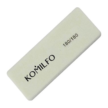 Баф Komilfo мини белый прямоугольный 180/180 (2900000006898)