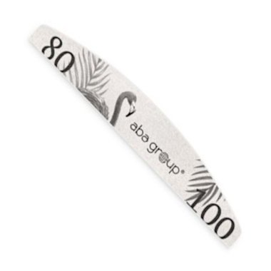 Aba Group STERILE LINE Пилочка для ногтей CROSS MOON 80/100 STANDARD - FLAMING, 1 шт. - Фото №1