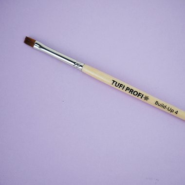 TUFI profi PREMIUM Build-Up flat gel brush №4 (120837) - Фото №2