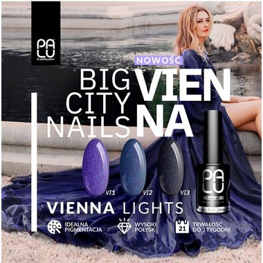 Gel polish PALU Vienna VI3 brown with particles 11 ml - Фото №5