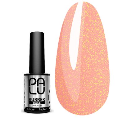 PALU Rubber Camouflage Base 14 Beige mit Glitzer 11 ml - Фото №1
