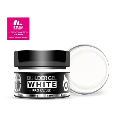 Строительный гель PALU Builder Gel белый 30 мл - Фото №3