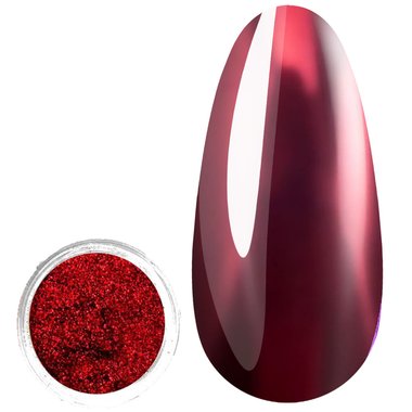 Nagelpoeder PALU CRYSTAL GLASS 3 bordeaux 1 g - Фото №1