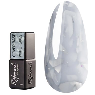 Color base REFORMA Cover Base White Flakes 10 ml (942062) - Фото №1