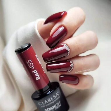 Gel polish Claresa RED 435 burgundy 5 g - Фото №2