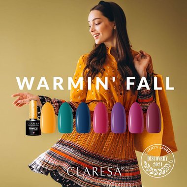 Claresa hybride nagellak WARMIN FALL 1 mosterd 5 ml - Фото №6