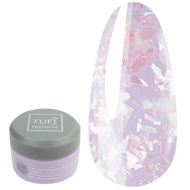 TUFI profi PREMIUM Sparkle 12 roze frost hybride nagellak 5 ml (0243541) - Фото №1