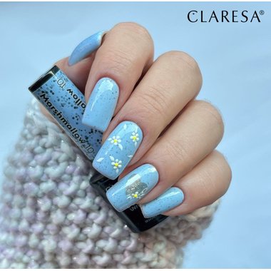 Claresa MARSHMALLOW 10 hybride nagellak blauw met kruimels 5 ml - Фото №2