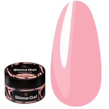 Gel zur Nagelverlängerung FOX Slime Gel Clear, Nude Rosa, 10 ml