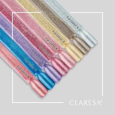 Claresa Gel Polish FULL GLITTER 2 shiny metal, 5g - Фото №2