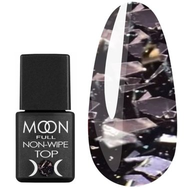 Топ MOON FULL Leaf SILVER без липкого слоя 8 мл с поталью