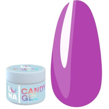 Гель для наращивания ногтей LUNA Candy Gel №6 пурпурный 15 мл - Фото №1