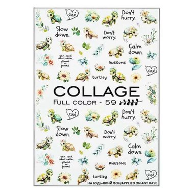 Slider design Crystaloff Collage full color 59 animals