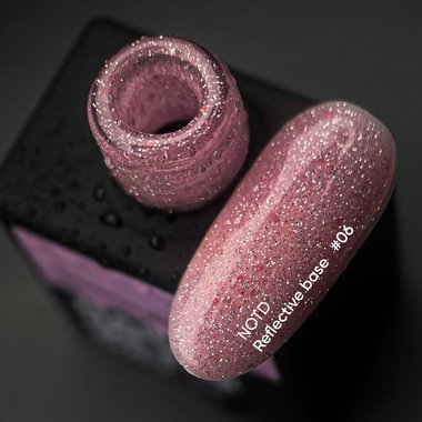 База NAILSOFTHENIGHT Reflective base 06 бледно-розовый, 10 ml - Фото №2